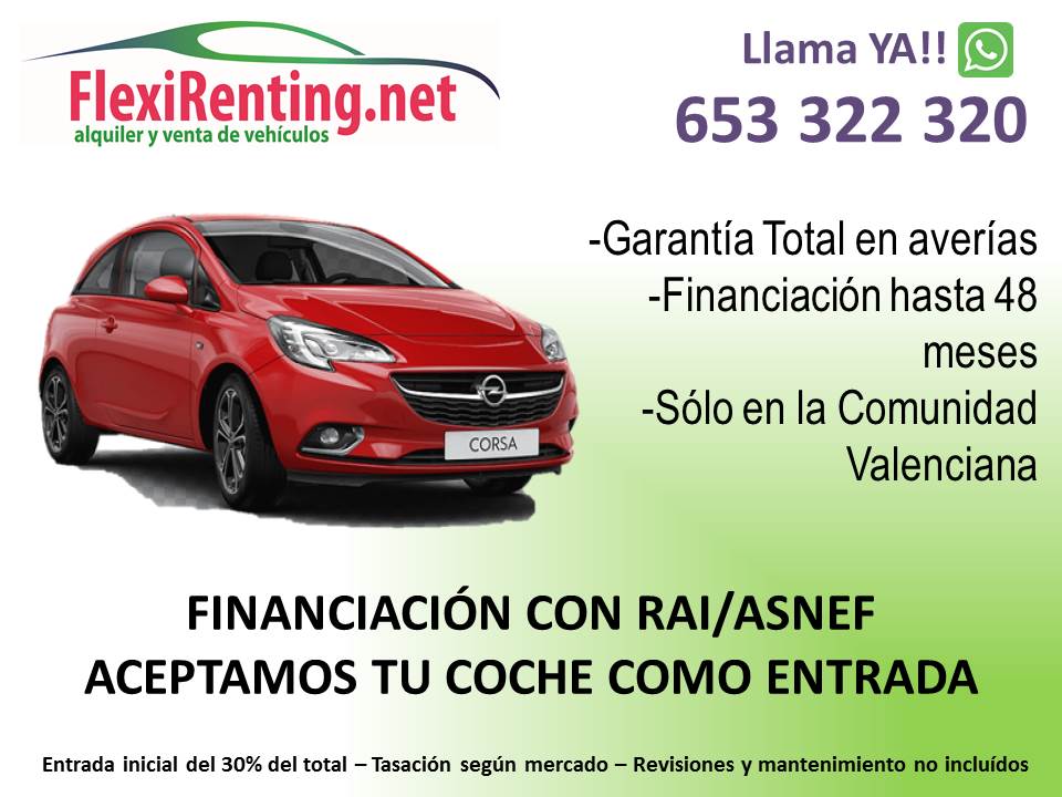 Financiación Renting Particulares En Valencia